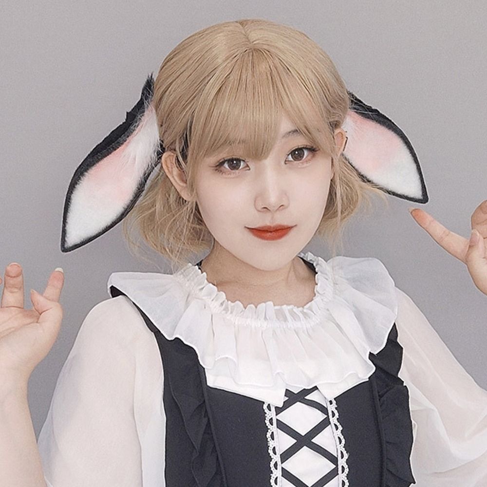 Anime Cosplay Girl Photo - Anime Bunny Ears Dropped Ear Rabbit