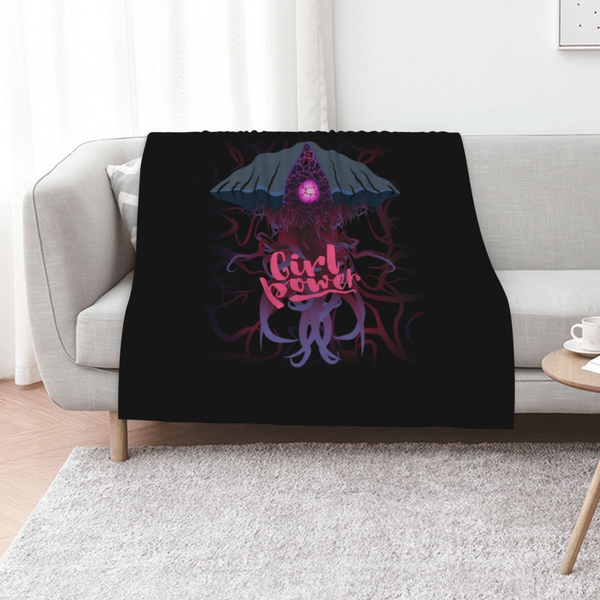 Anime Cosplay Girl Ideas - Emrakul Girl Power Throw Blanket cosplay