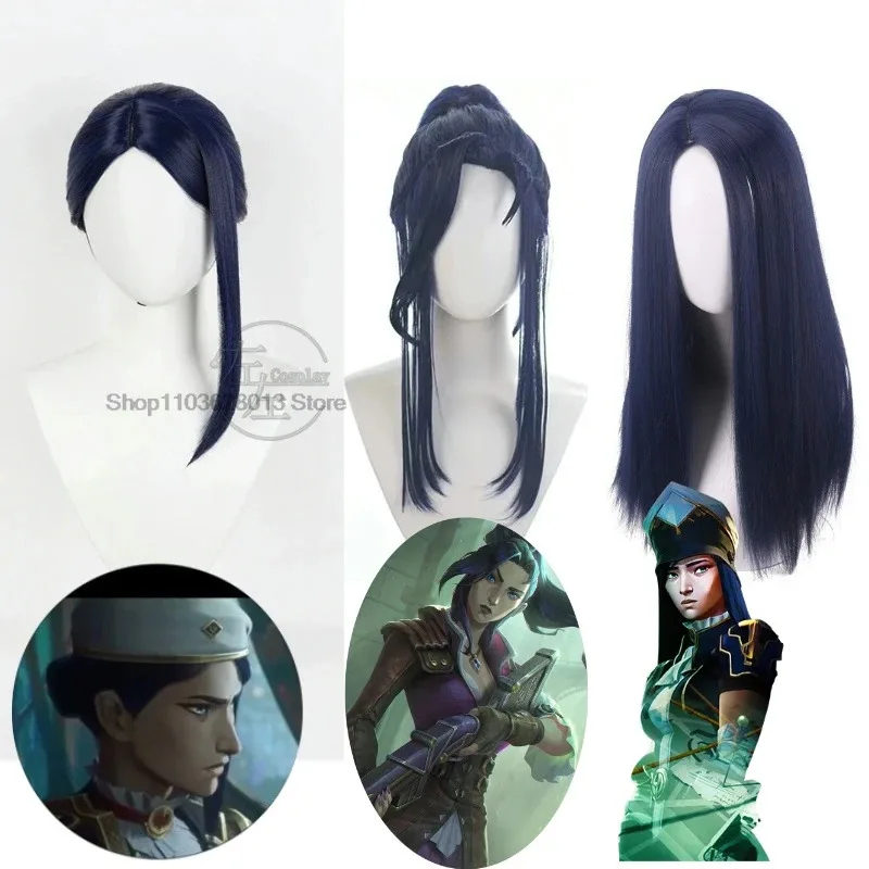 w;3'c\6,b' Caitlyn Kiramman Ar - огляд і ціна Anime Cosplay Blue Hair