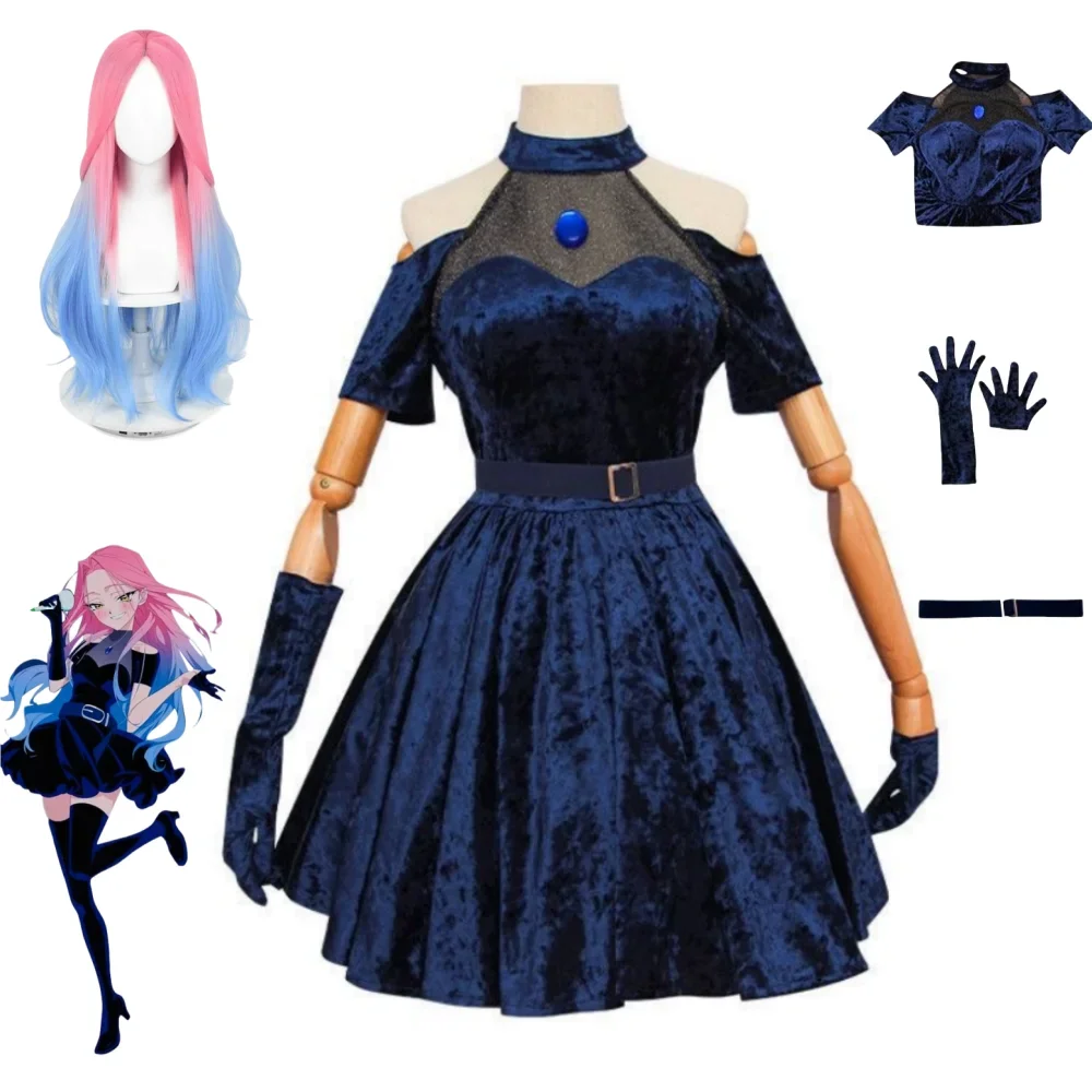2026 Mizi Cosplay Costume Anim - огляд і ціна Anime Cosplay Blue Hair