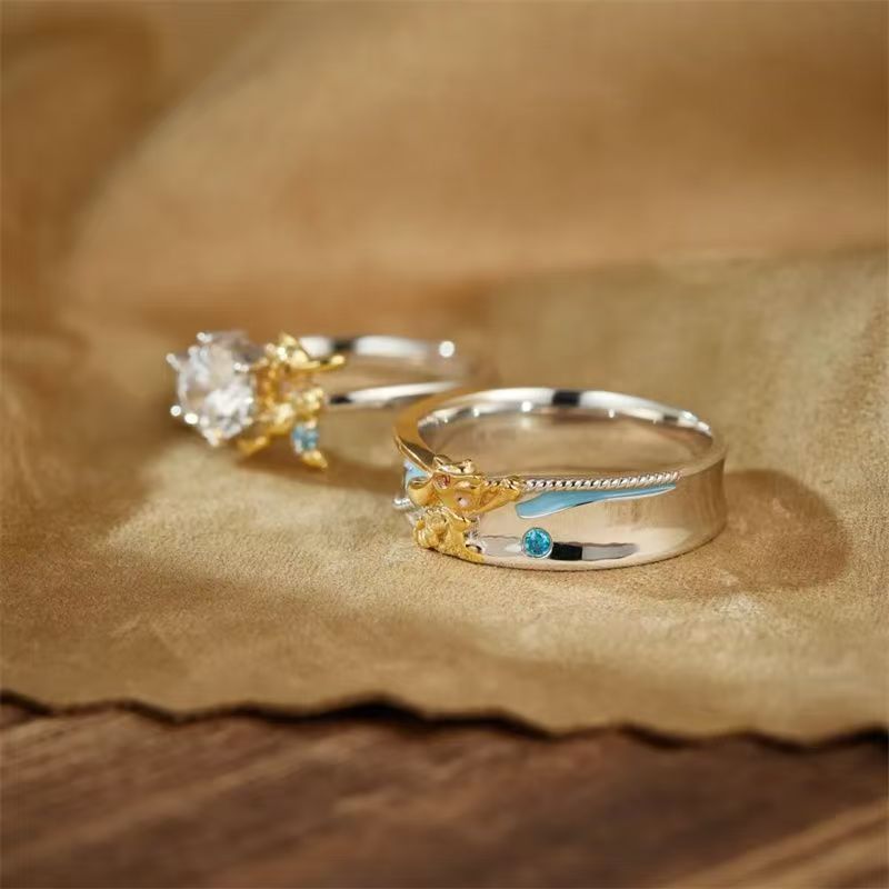 Pokémon Riolu Couple Rings - C - огляд і ціна Anime Cosplay Couple