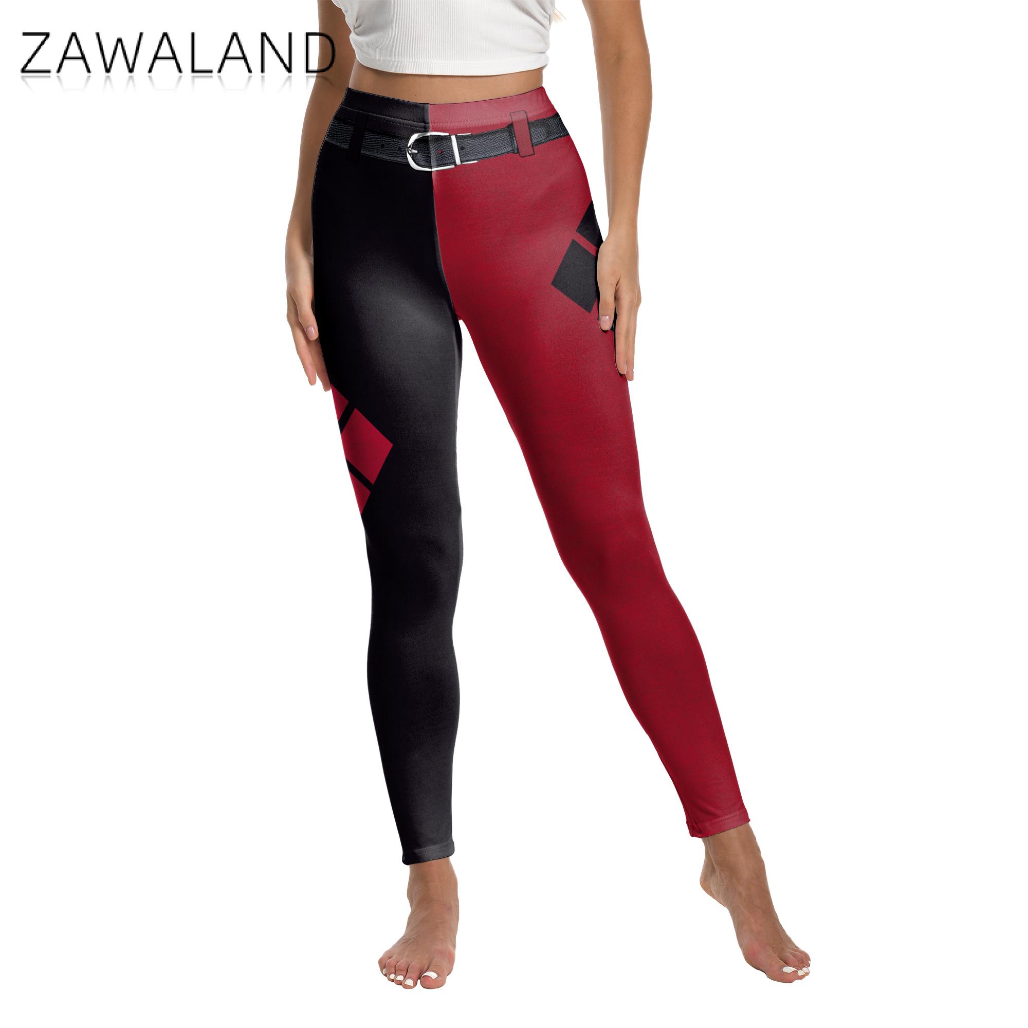 ZAWALAND Leggings for Women Co - огляд і ціна Anime Harley Quinn Cosplay