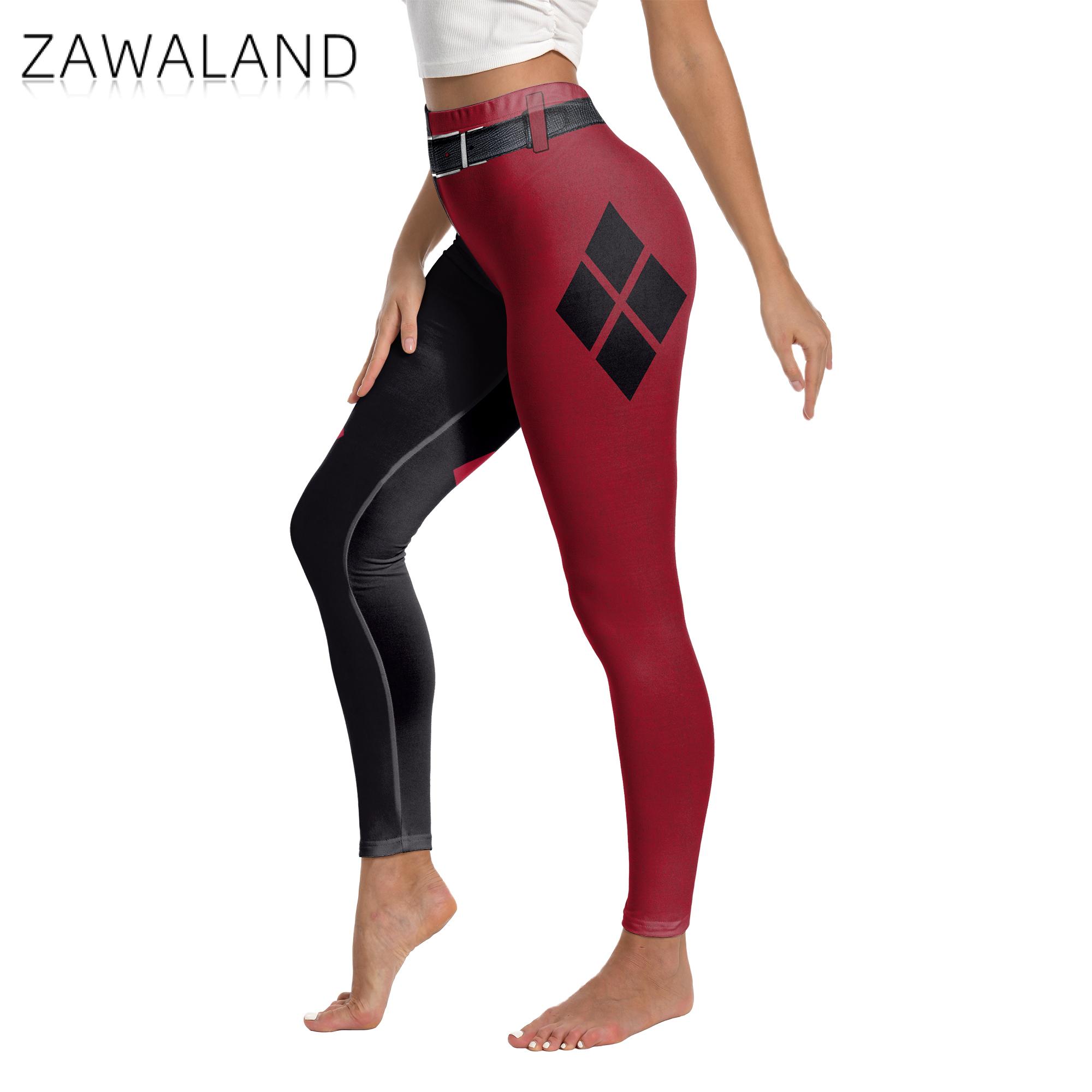 ZAWALAND Leggings for Women Co - огляд і ціна Anime Harley Quinn Cosplay