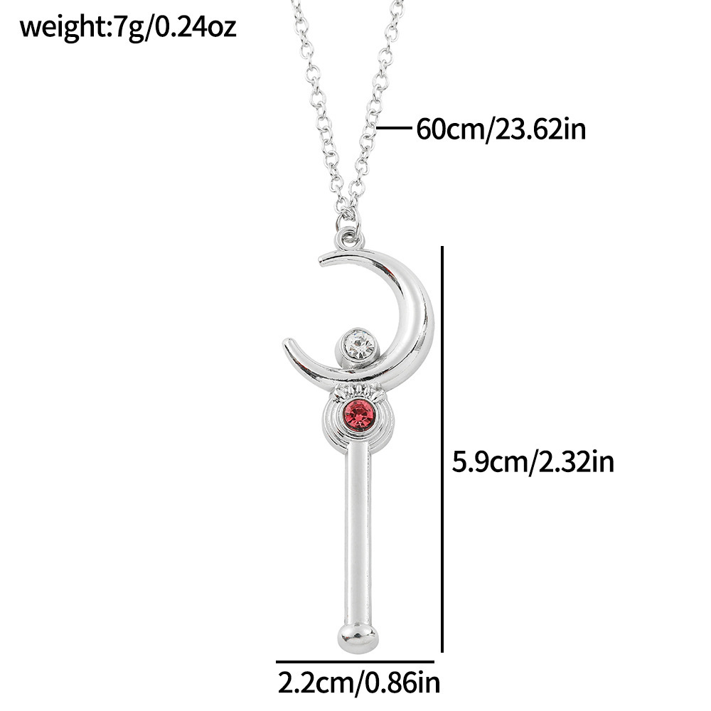 Anime Cartoon Moon Stick Neckl - огляд і ціна Anime Cosplay Girl Ideas