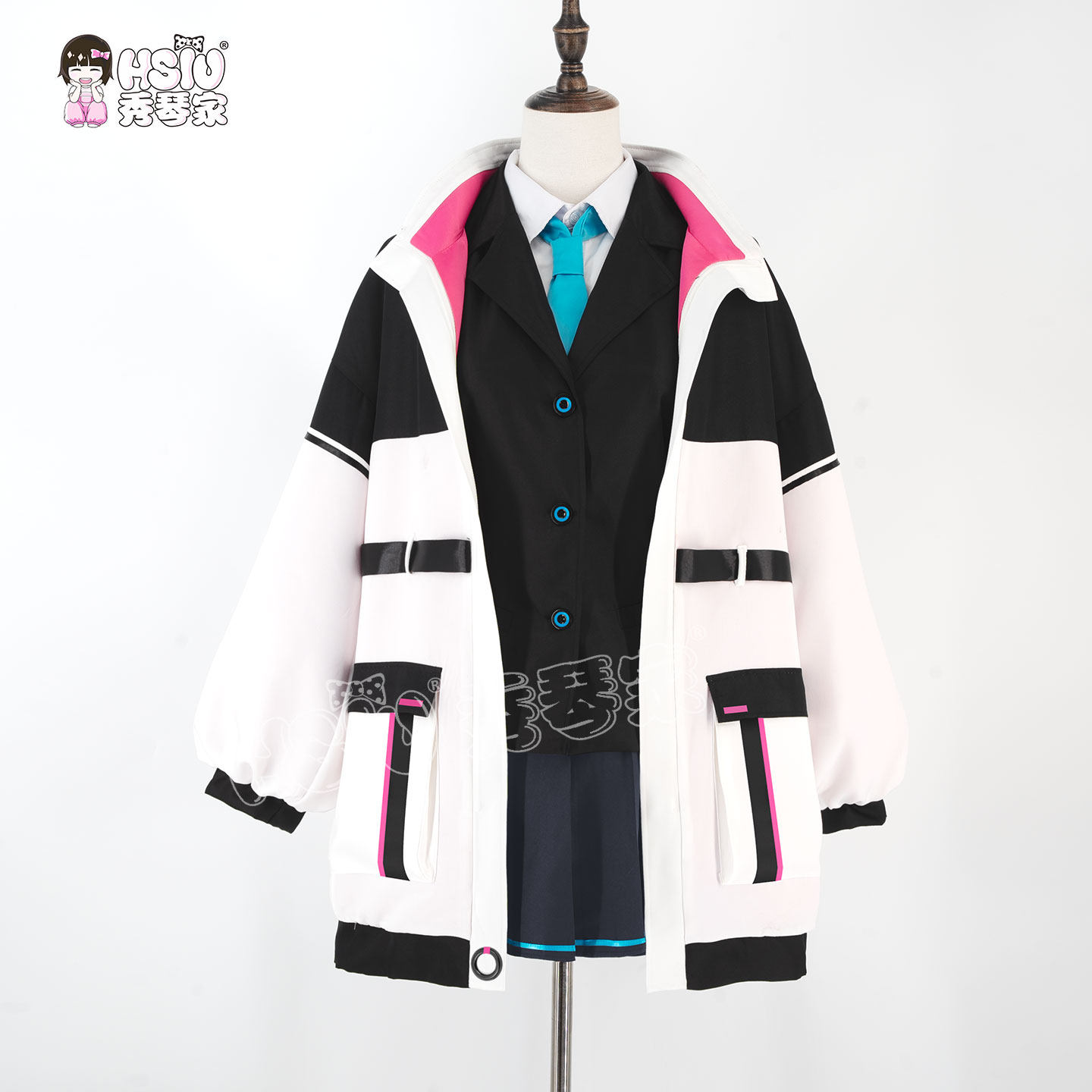 Blue Archive Kei Cosplay Costu - огляд і ціна Anime Cosplay Blue Hair
