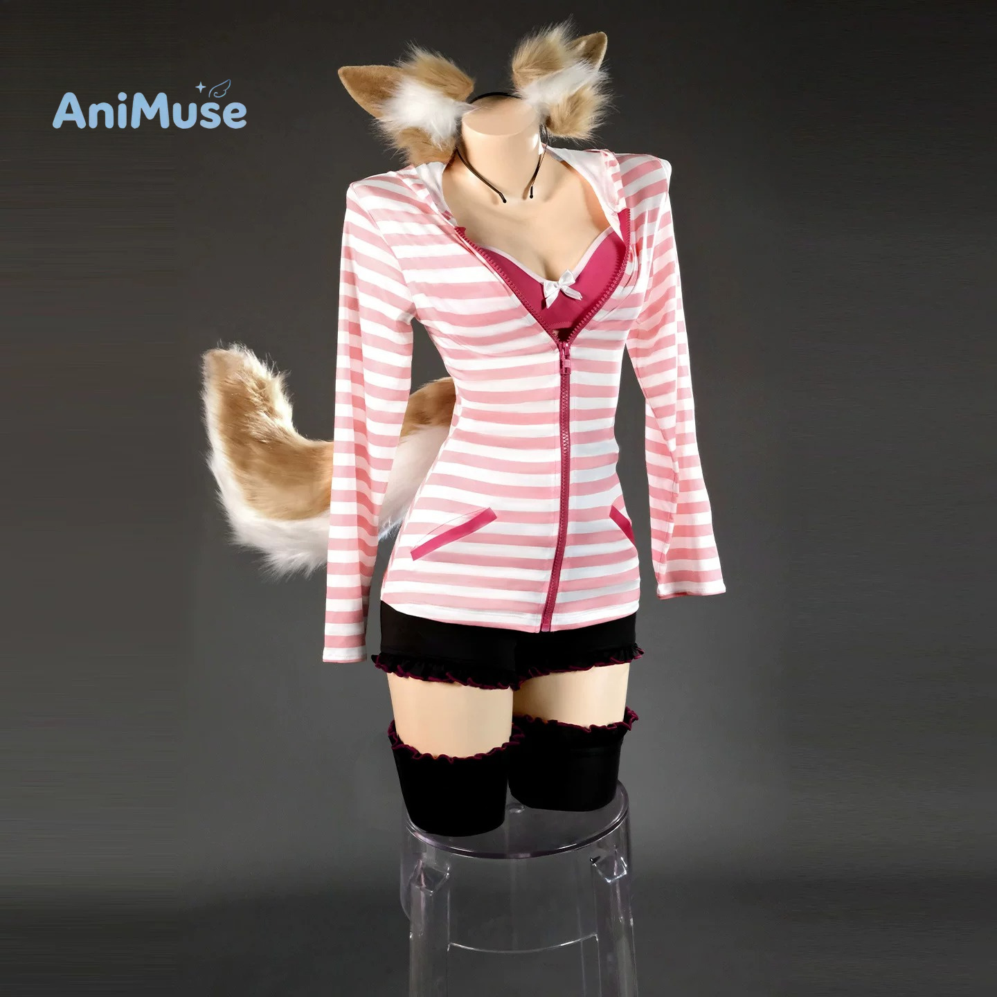 Tamamo no Mae Cosplay Costume  - огляд і ціна Anime Cosplay Pink