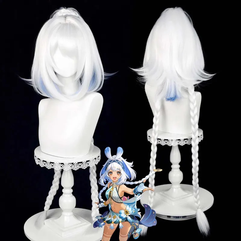 Le Cool Genshin Impact Mualani - огляд і ціна Anime Cosplay Blue Hair