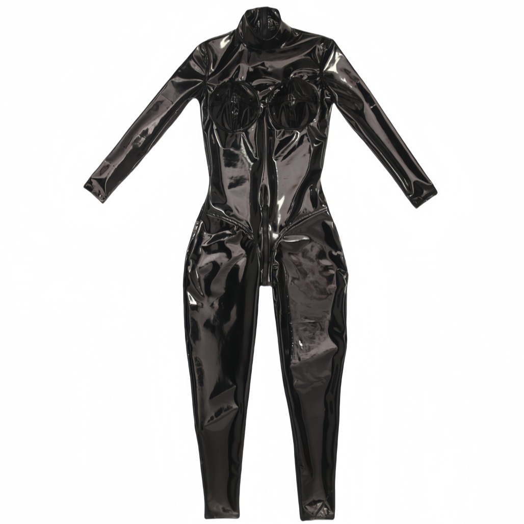 Women Sexy Black Shiny PU Leat - огляд і ціна Cosplay Anime Black