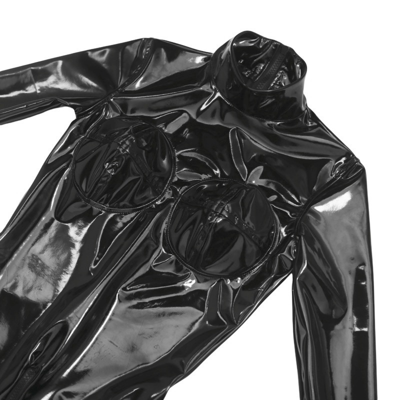 Women Sexy Black Shiny PU Leat - огляд і ціна Cosplay Anime Black