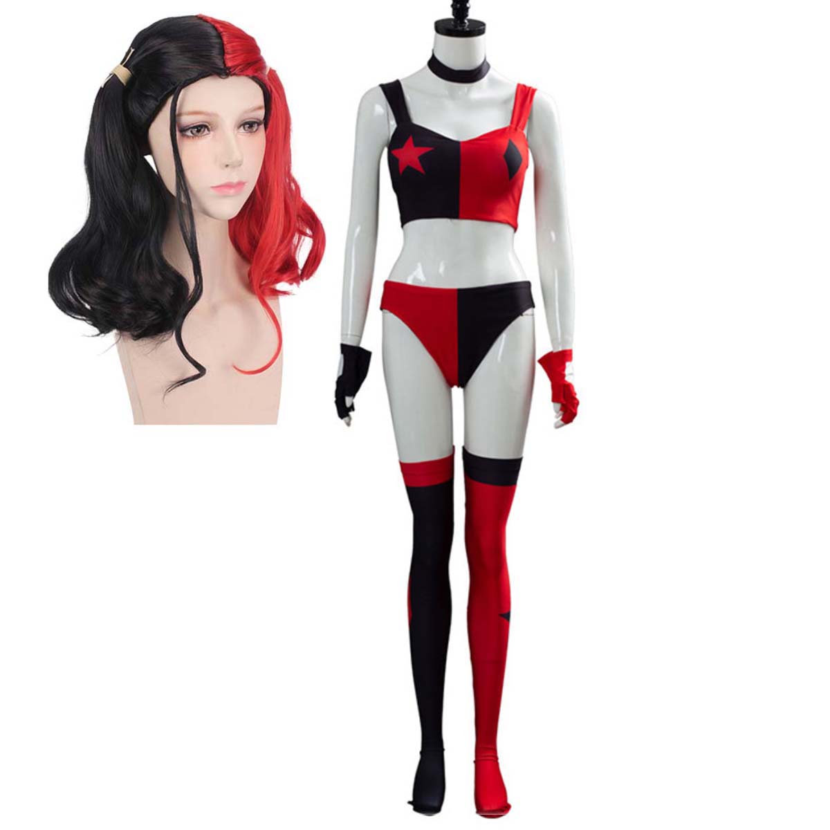 Women Halloween Super Villain  - огляд і ціна Anime Harley Quinn Cosplay